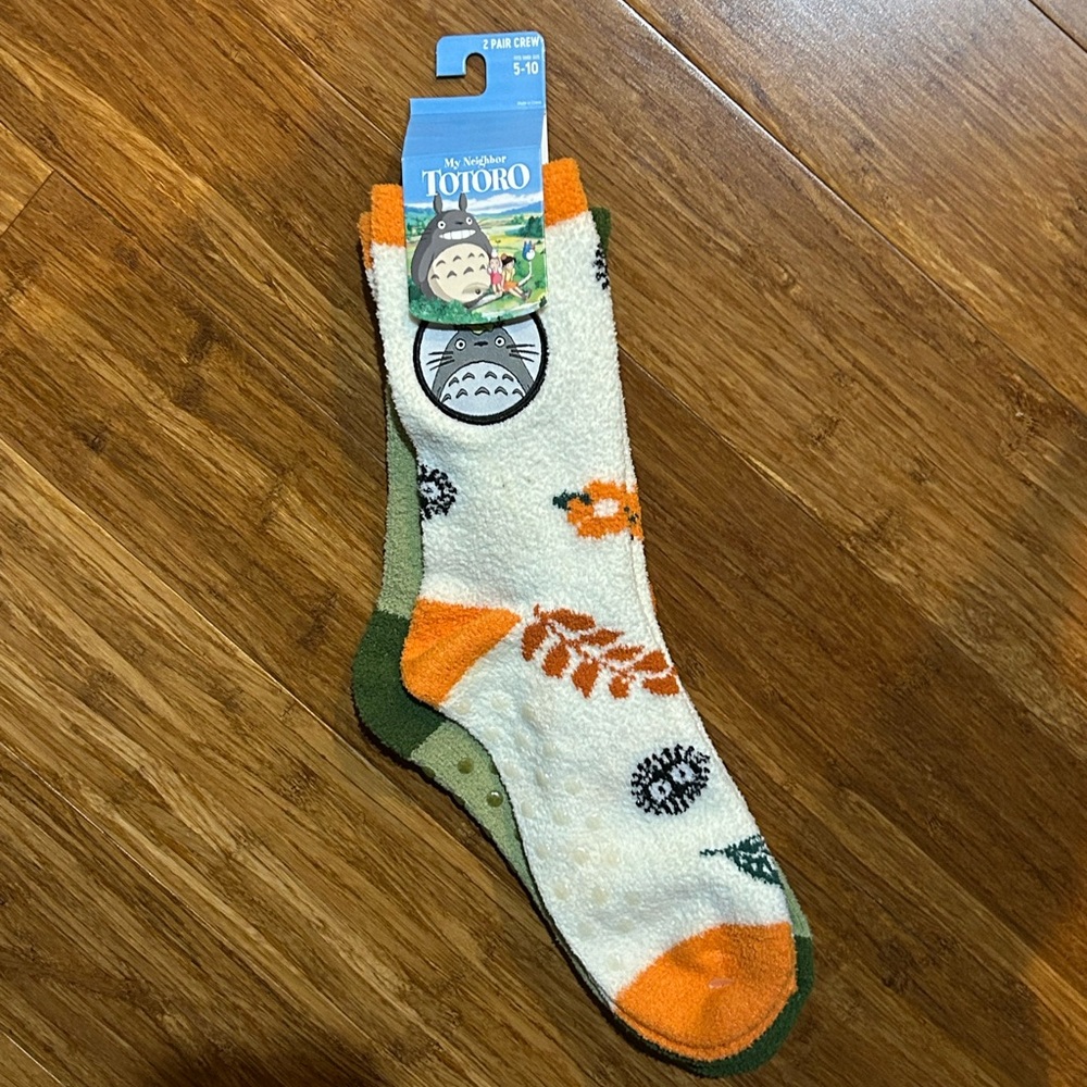 NEW Totoro Fuzzy Socks